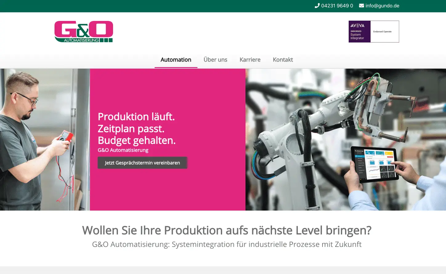Automatisierung für Industrie und Produktion.